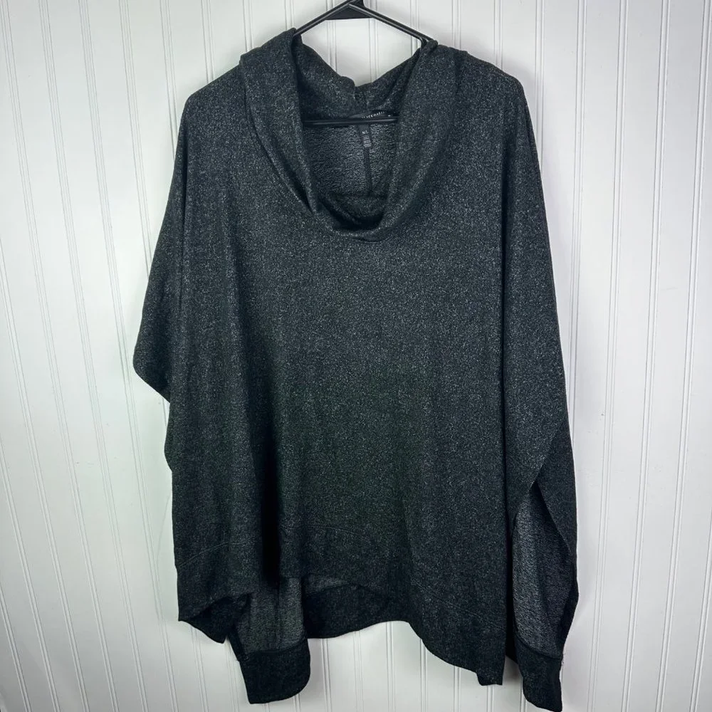 White House Black Market Gray Cowl Neck Poncho Size M/L‎